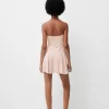 Crepe bandeau mini dress