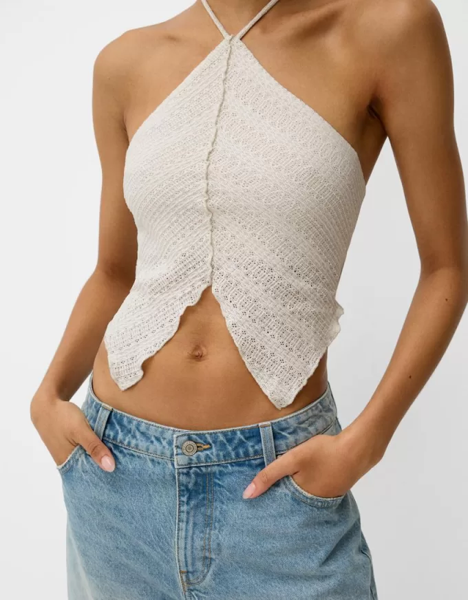 Crochet racer top Crochet racer top