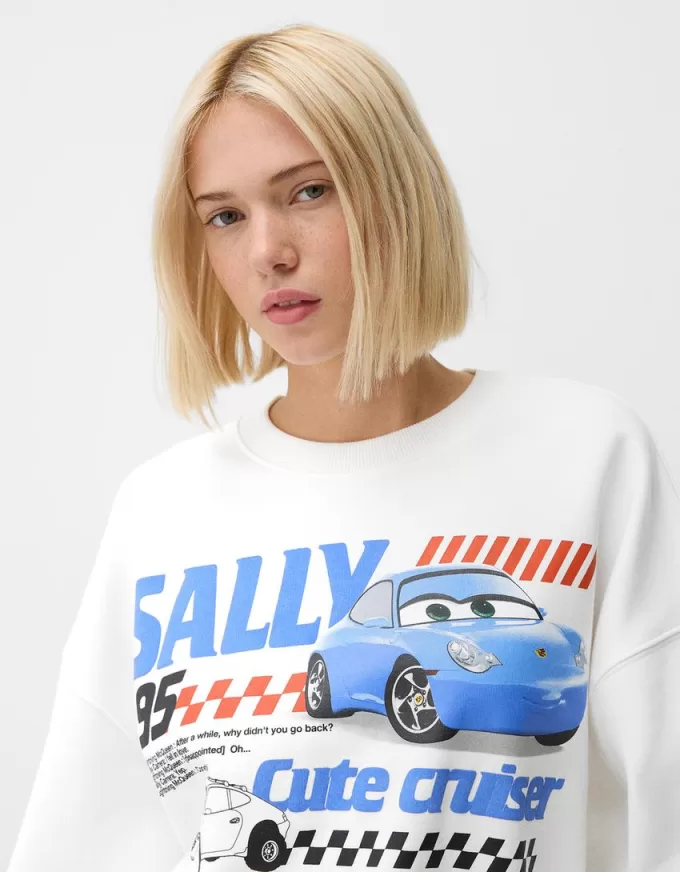 Cropped Cars sweatshirt