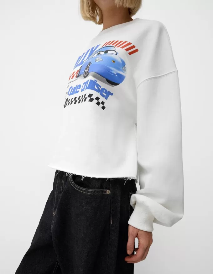Cropped Cars sweatshirt
