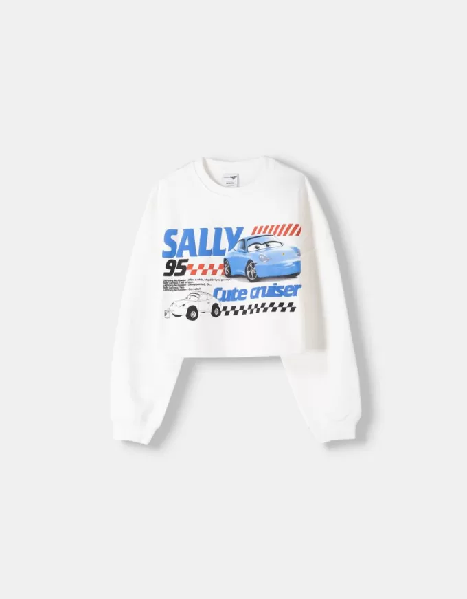 Cropped Cars sweatshirt