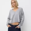 Cropped V-neck sweater Cropped V-neck sweater