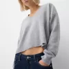 Cropped V-neck sweater Cropped V-neck sweater
