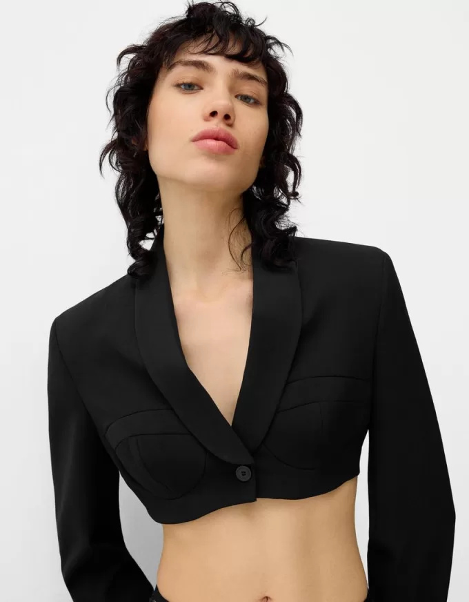 Cropped blazer
