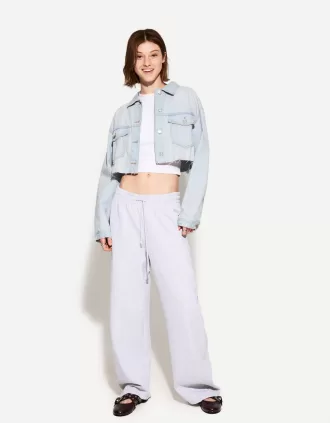 Cropped denim jacket