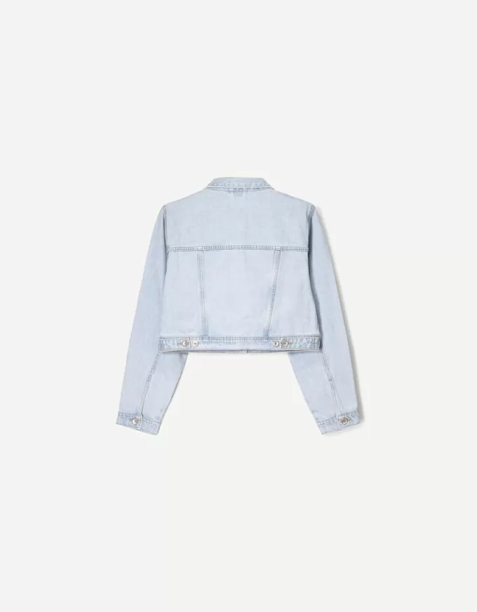 Cropped denim jacket