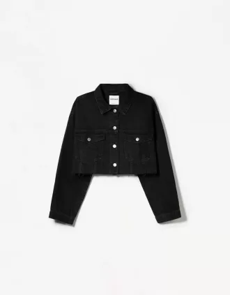 Cropped denim jacket