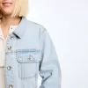 Cropped denim jacket
