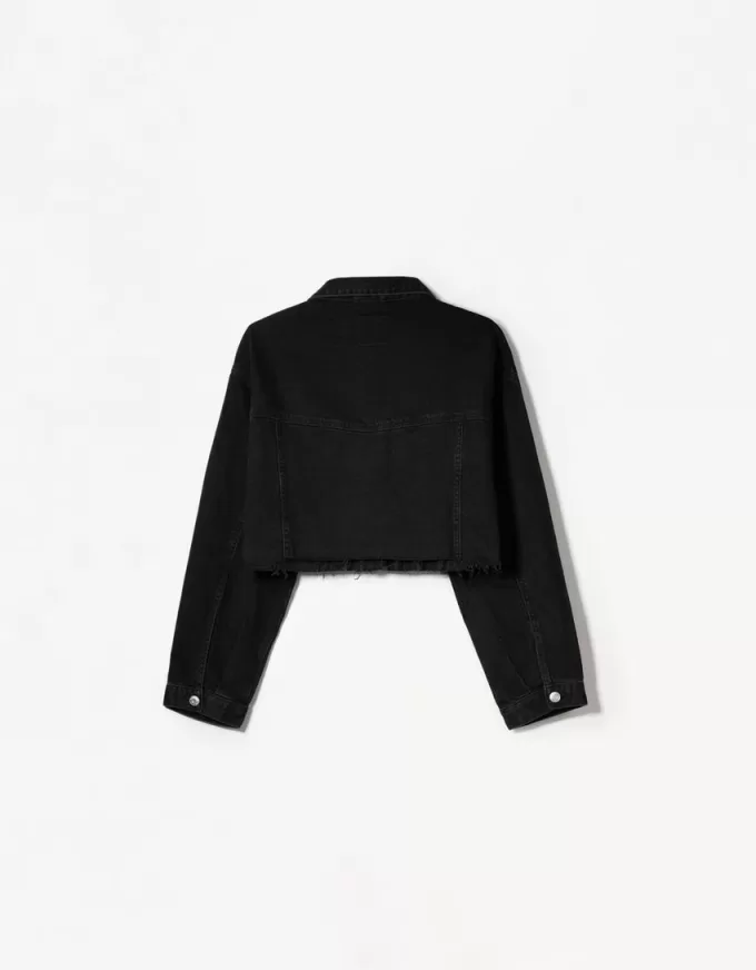 Cropped denim jacket
