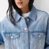 Cropped denim jacket