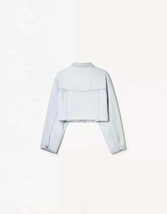 Cropped denim jacket