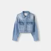 Cropped denim jacket