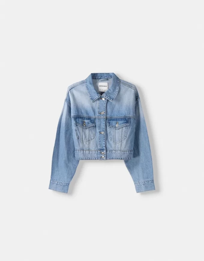 Cropped denim jacket