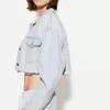 Cropped denim jacket