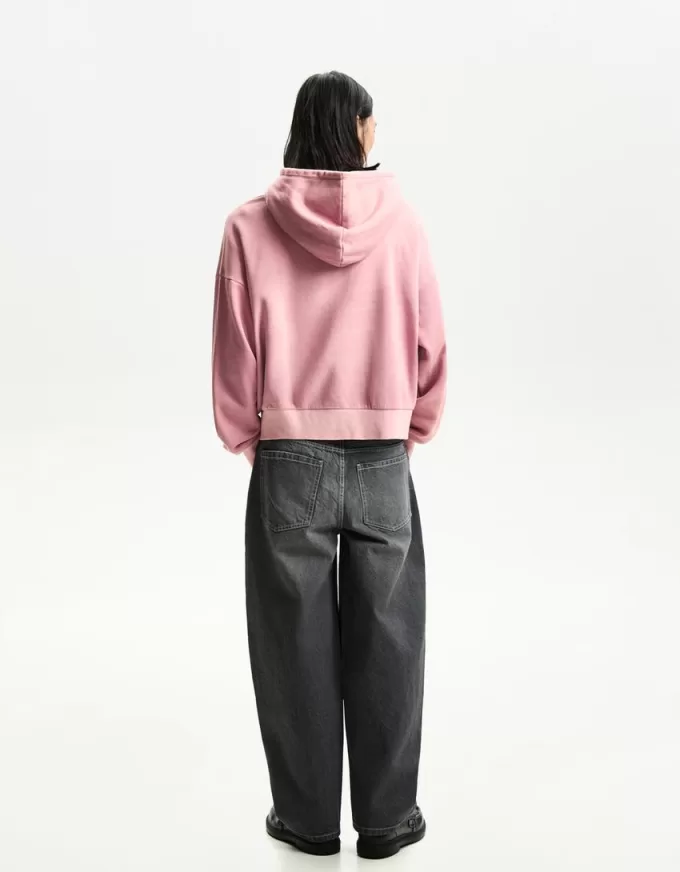 Cropped printed hoodie Cropped printed hoodie