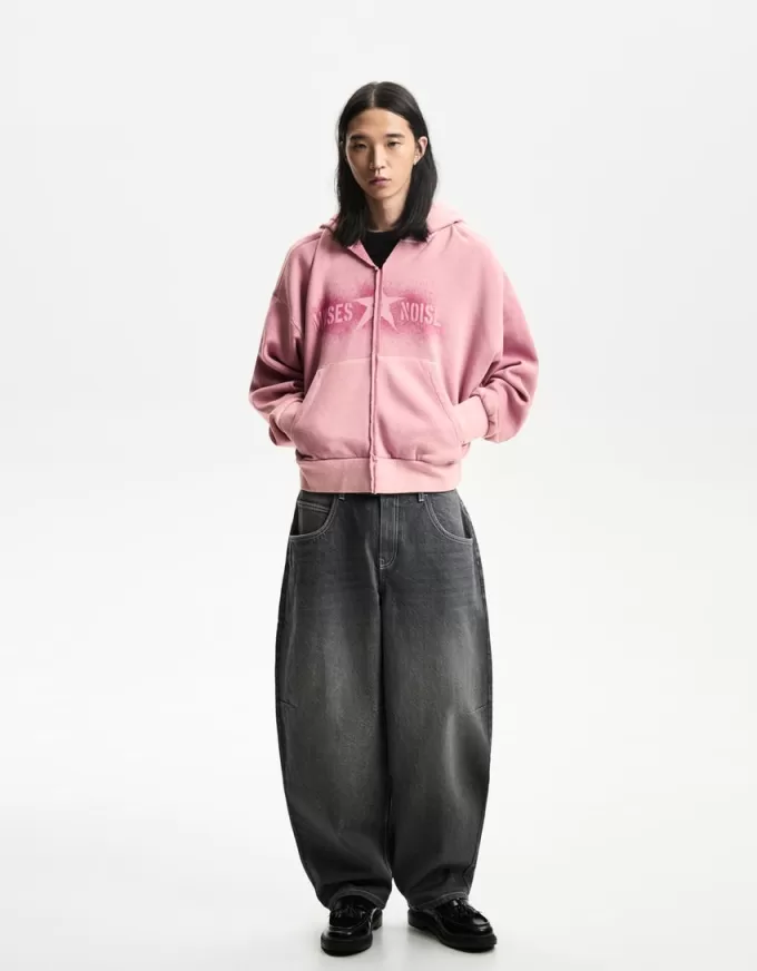 Cropped printed hoodie Cropped printed hoodie