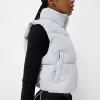 Cropped puffer vest