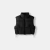 Cropped puffer vest