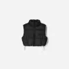 Cropped puffer vest