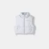 Cropped puffer vest