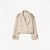 Cropped trench coat