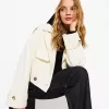Cropped trench coat