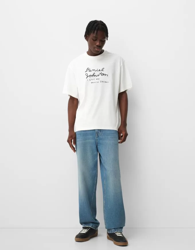 Daniel Johnston print short sleeve T-shirt