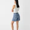 Denim Bermuda shorts