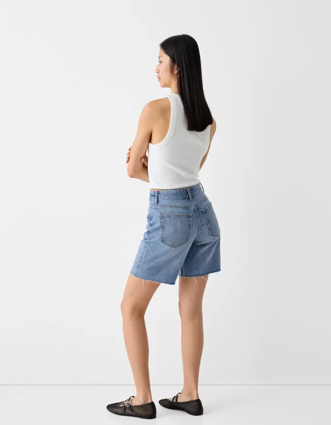 Denim Bermuda shorts