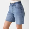 Denim Bermuda shorts