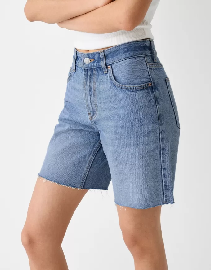 Denim Bermuda shorts