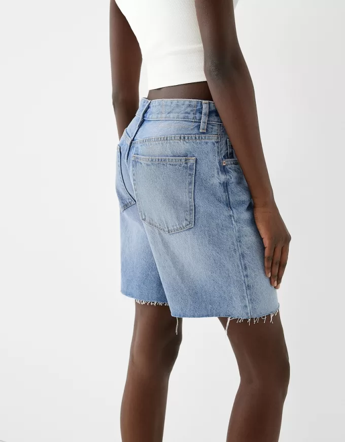 Denim Bermuda shorts