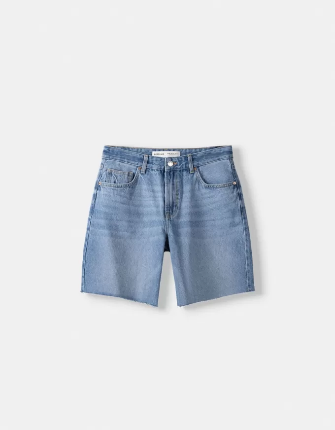 Denim Bermuda shorts
