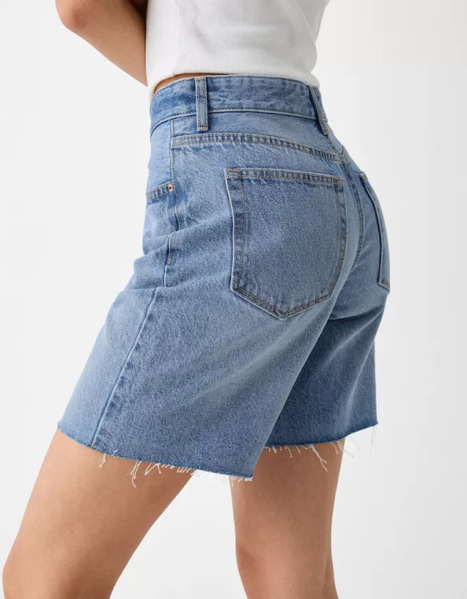 Denim Bermuda shorts