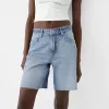 Denim Bermuda shorts