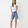 Denim Bermuda shorts