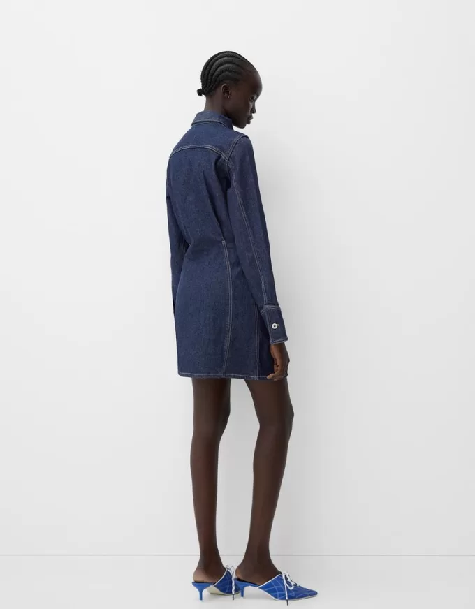 Denim mini dress