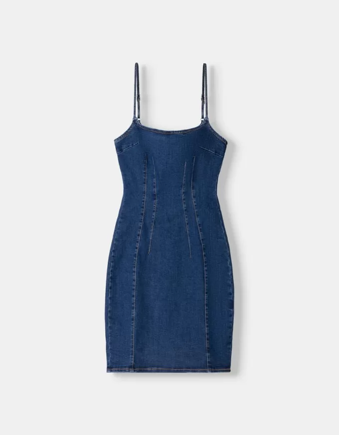 Denim mini dress