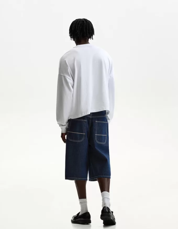 Denim skater Bermuda shorts Denim skater Bermuda shorts