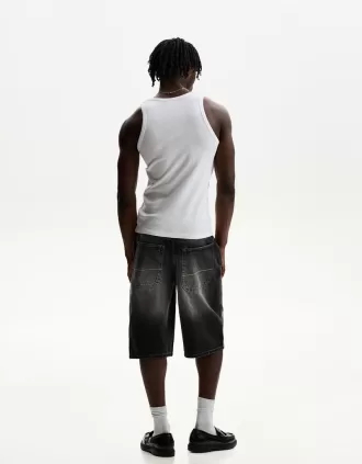 Denim skater Bermuda shorts