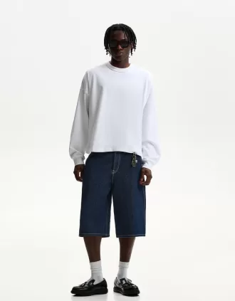 Denim skater Bermuda shorts