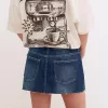 Denim skort