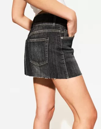 Denim skort