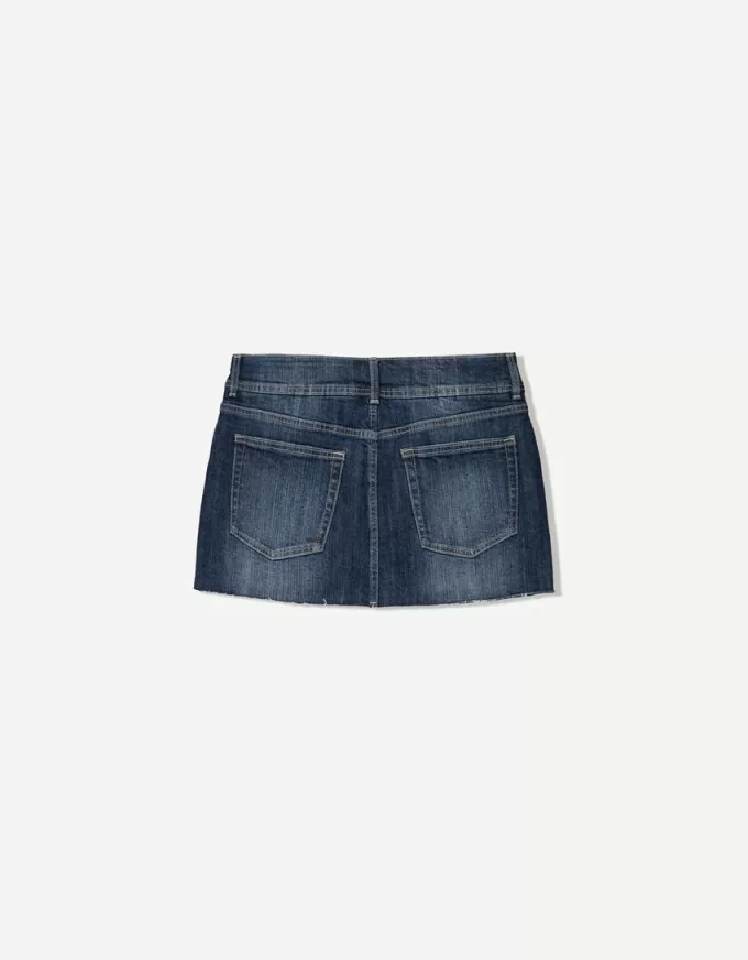 Denim skort