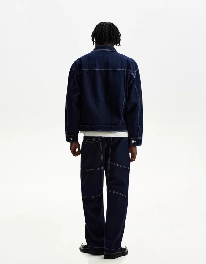 Denim trucker jacket