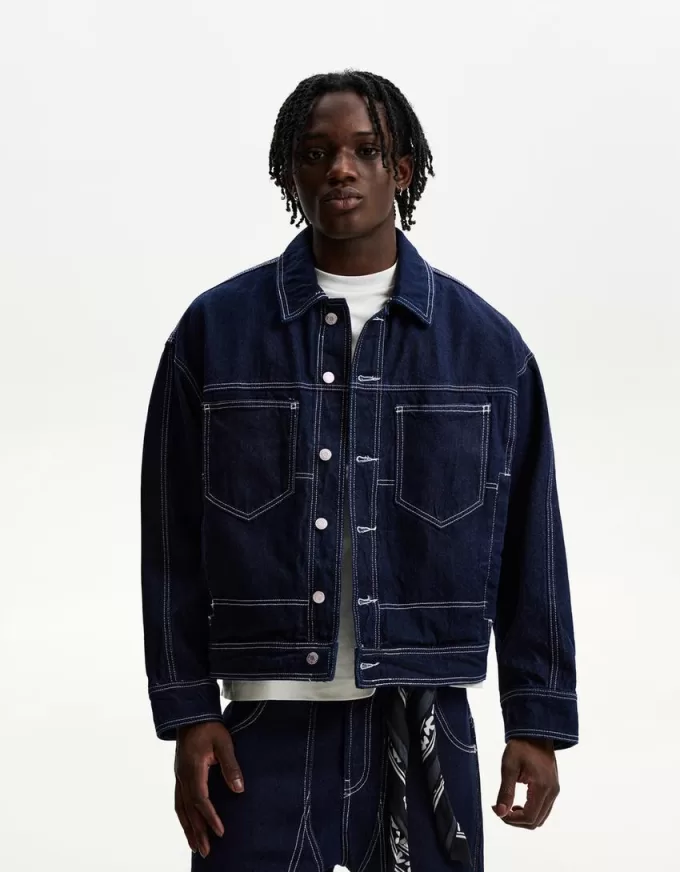 Denim trucker jacket