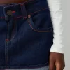 Denim turn-up mini skirt Denim turn-up mini skirt