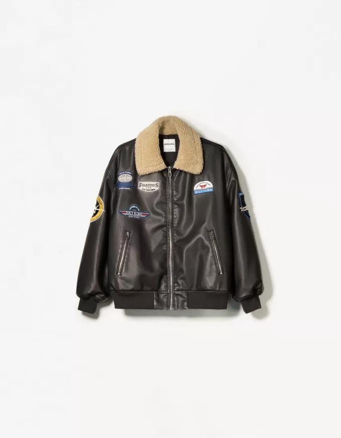 Double-sided jacket with patches