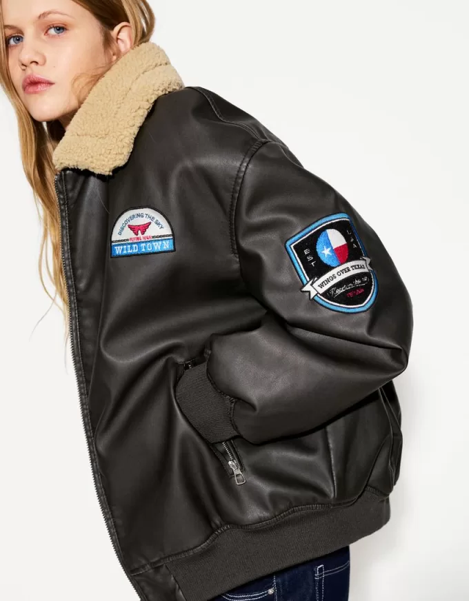 Double-sided jacket with patches