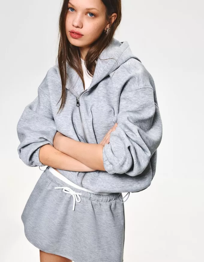 Double-waist mini skirt Double-waist mini skirt